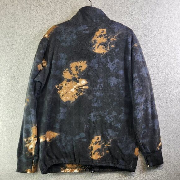 Volcom Sweater Mens M Black Bleached Tie Dye V Scient Fleece Ski Snowboarding - Picture 7 of 15